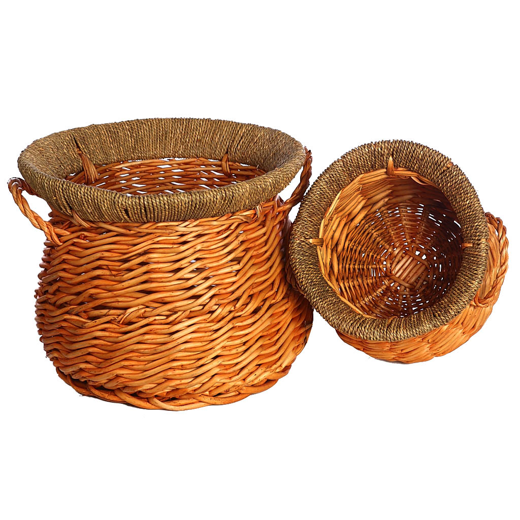 CESTAS MIMBRE ASA SET X2 | andudecor.com