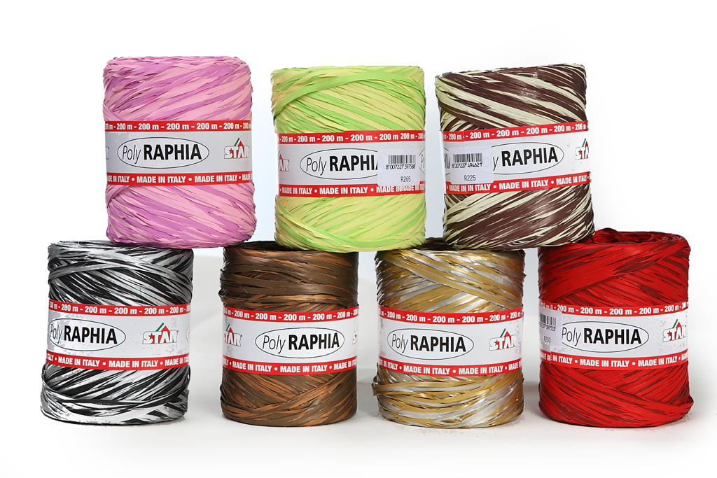 ROLLO DE RAFIA BICOLOR 5MM 200MT