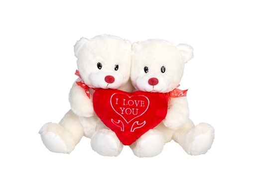 PELUCHE PAREJA DE OSOS LOVE 30CM