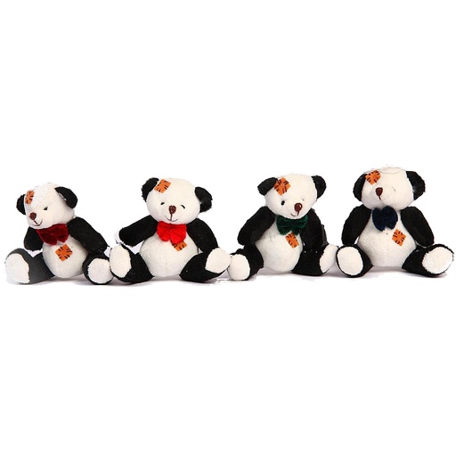 SET DE 4 OSOS PANDA, ALTURA 7,5 CM VLT