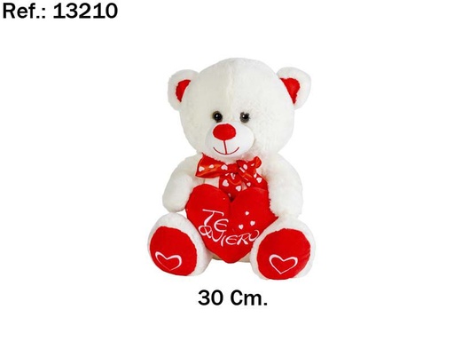 PELUCHE OSO CORAZON 30CM