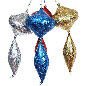 COLGANTE DECORATIVO GLITTER  25CM 