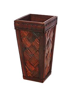 MACETERO BORDON CUADRADO MADERA 20CM