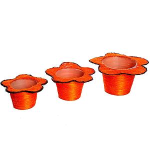 MACETEROS SISAL SET X3