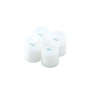 SET 4 VELAS VASO DE PLASTICO 6CM