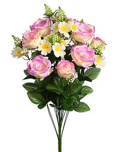 BOUQUET ROSAS LILYS Y CAPULLOS 57CM