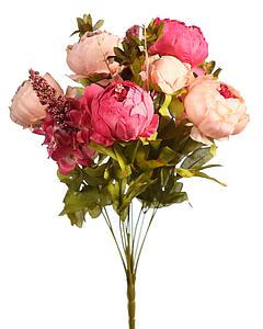 RAMO PEONIAS Y AMARANTHUS 50CM