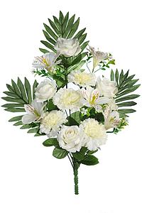 BOUQUET CLAVEL Y ASTROMELIAS ARTIFICIAL 55CM