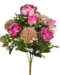 RAMO ROSAS ARTIFICIALES 40CM