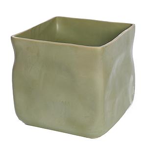 MACETERO CERAMICA CUBE V. 24X24CM 